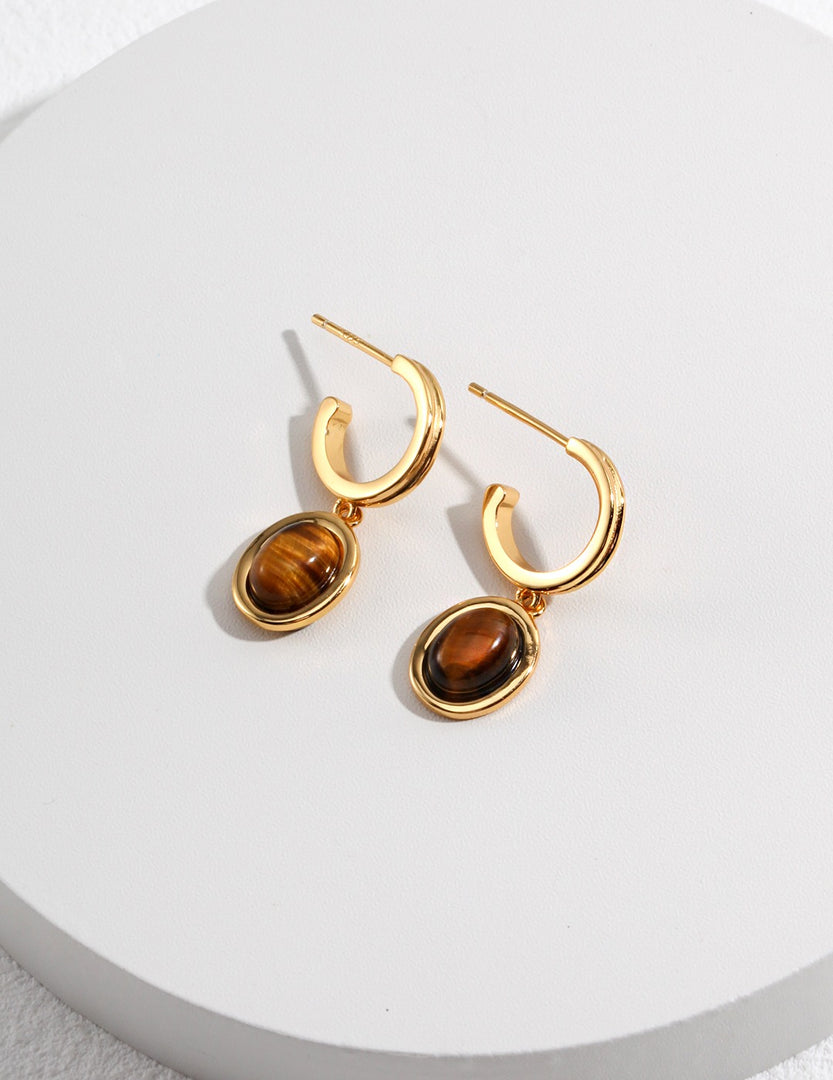 Elle Tiger Eye Earring