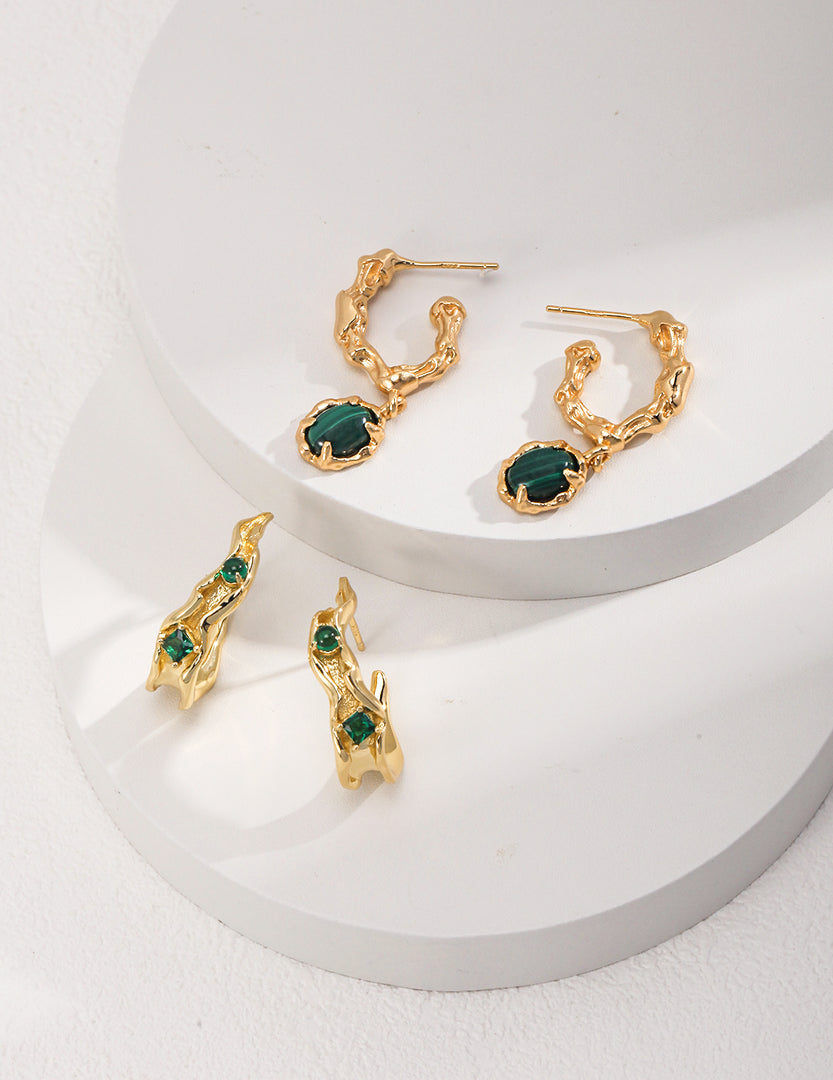 Gia Malachite Earring