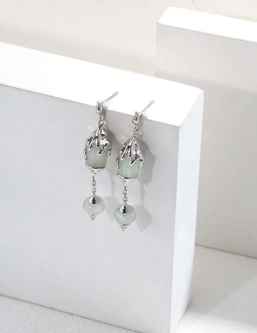 Jade Lantern Earring