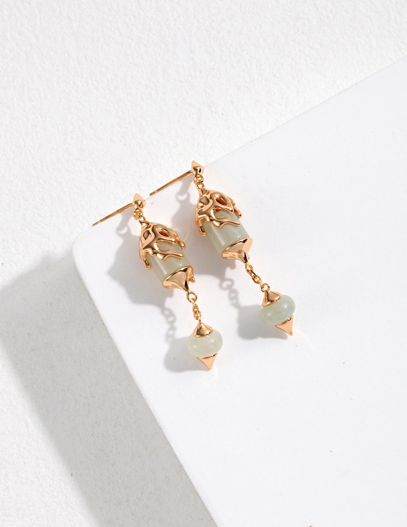 Jade Lantern Earring