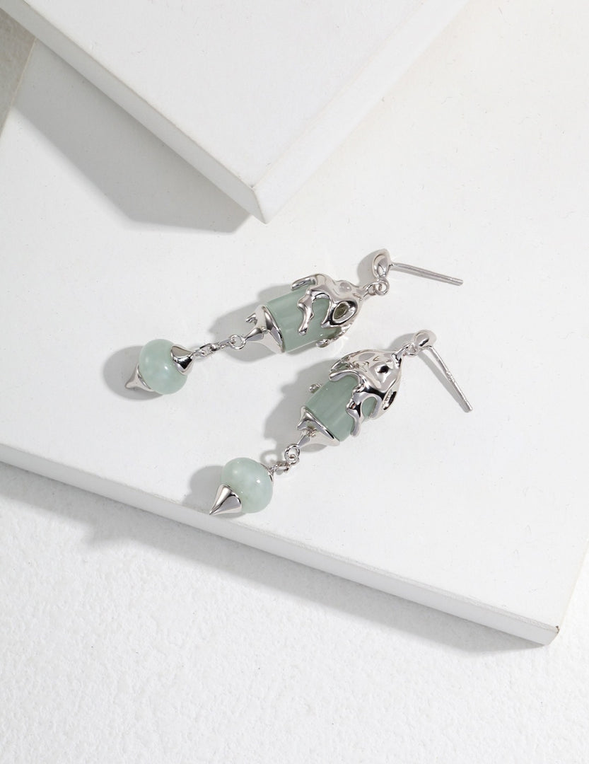 Jade Lantern Earring