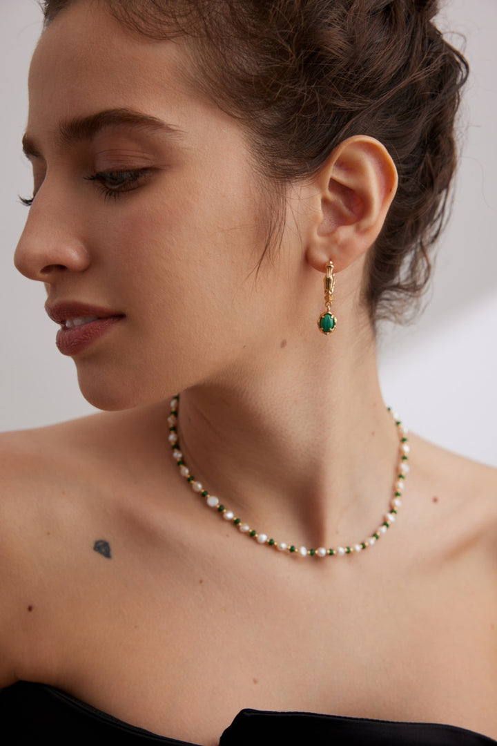 Gia Malachite Earring