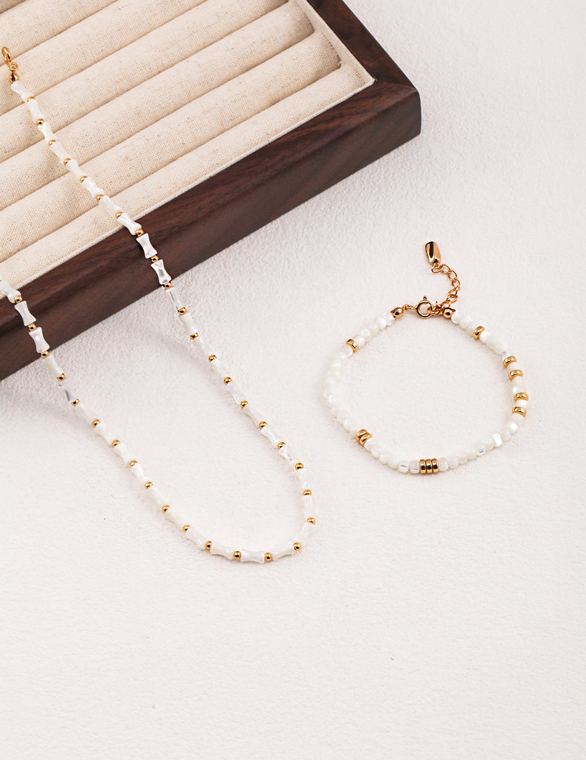 White Bamboo Choker