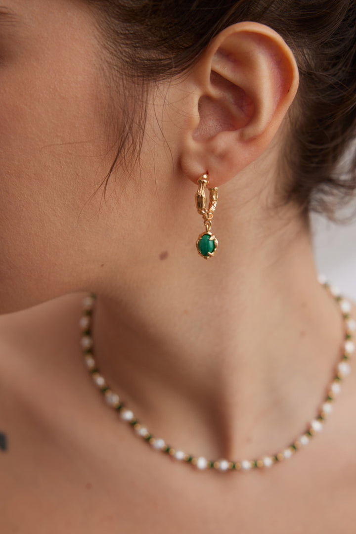 Gia Malachite Earring