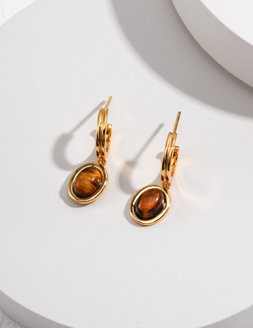 Elle Tiger Eye Earring