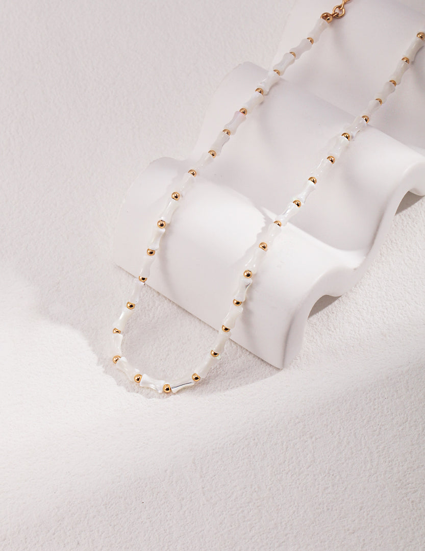 White Bamboo Choker